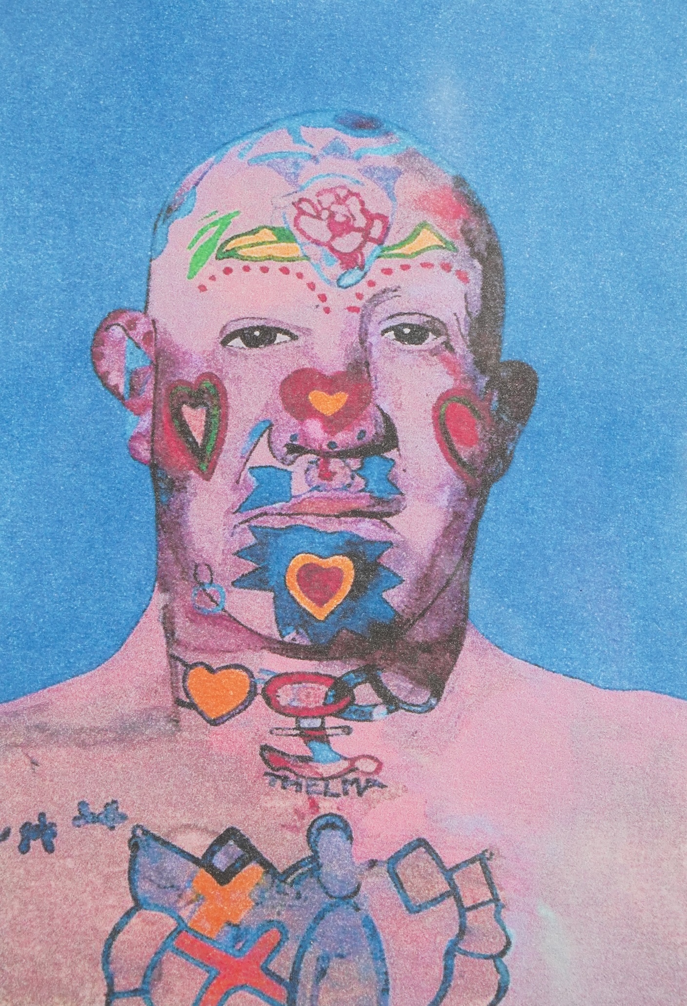 Sir Peter Blake CBE, RDI, RA, b. 1932, 'Tattooed Man'